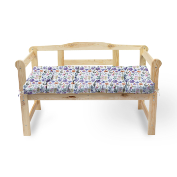 Vankúš na sedenie pre záhradnú lavičku Land of Flowers