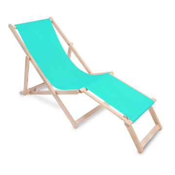 Drevené lehátko s podnožkou Lazur