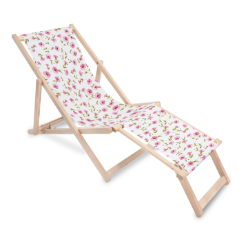 Drevené lehátko s podnožkou Magical Garden