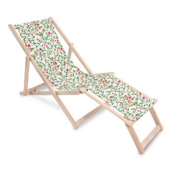 Drevené lehátko s podnožkou Mystery Garden
