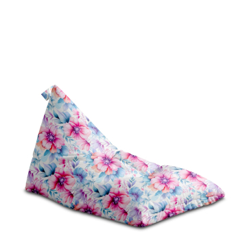 Sedací vak Triangle Pastel Flowers