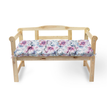 Vankúš na sedenie pre záhradnú lavičku Pastel Flowers