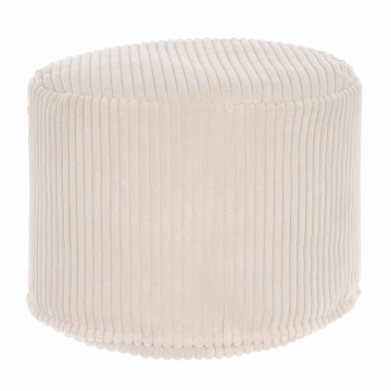 Sedací vak okruhlá podnožka Lincoln Vanilla Ice