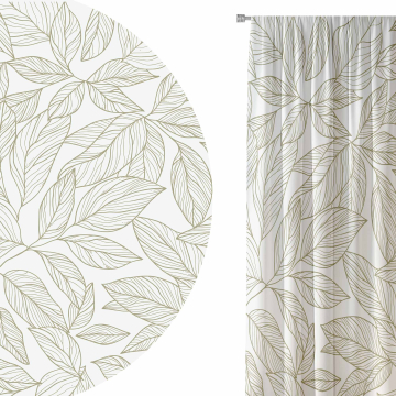 Záclona Scandinavian Leaves