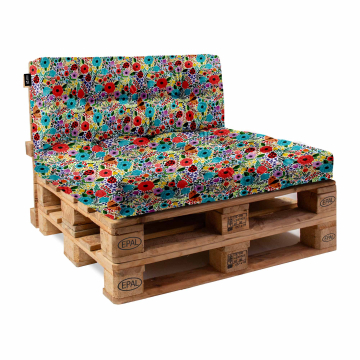 Súprava vankúšov z paliet Spring Flowers