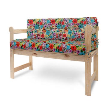 Sada vankúšov na záhradnú lavičku Spring Flowers