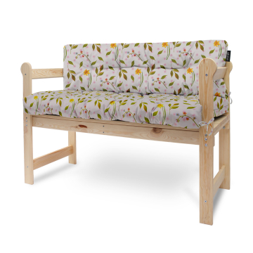 Sada vankúšov na záhradnú lavičku Spring Pattern