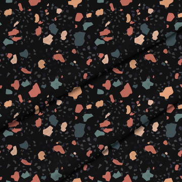 Látka Dark Terrazzo