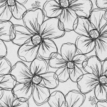 Látka Large Flowers