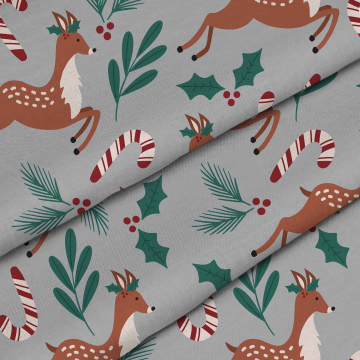 Látka Christmas Deers