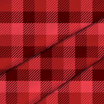 Látka Christmas Red Checquered