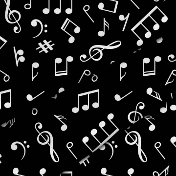 Látka Music Notes