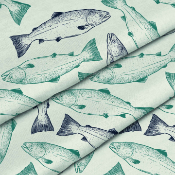 Látka Fisherman Pattern