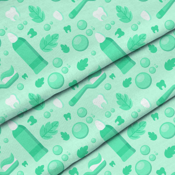 Látka Toothpaste Pattern