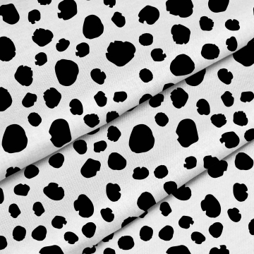 Látka Black Animal Pattern