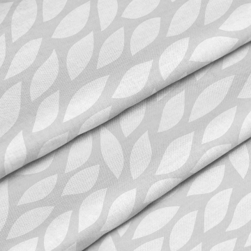 Látka Gray Abstract Leaves