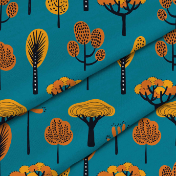 Látka Autumn Trees