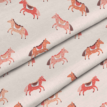 Látka Pink Horses