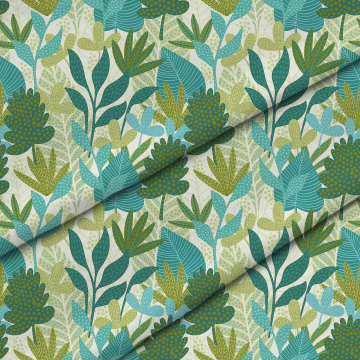 Látka Modern Leaves