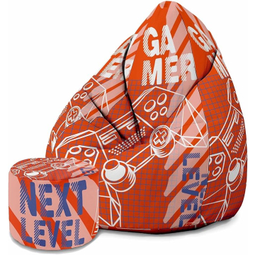 Sedací vak Pearshape s podnožkou Gamer Next Level