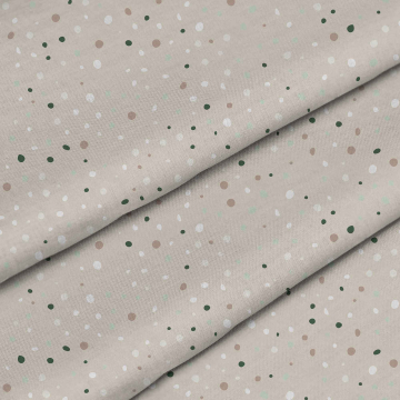 Látka Beige Print with Dots