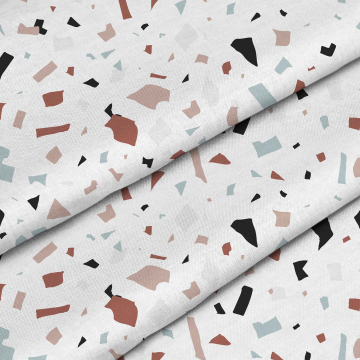 Látka Brown Terrazzo