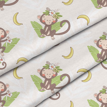Látka Funny Monkey
