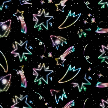 Látka Neon galaxy