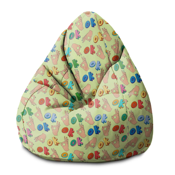 Sedací vak Pearshape Everything is OK