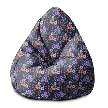 Sedací vak Pearshape Botanical Pattern