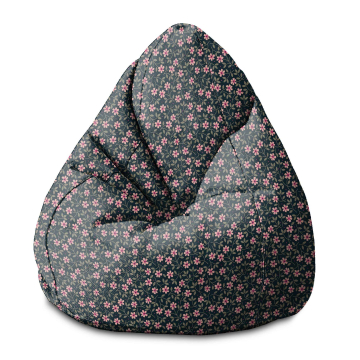 Sedací vak Pearshape Romantic Flowers
