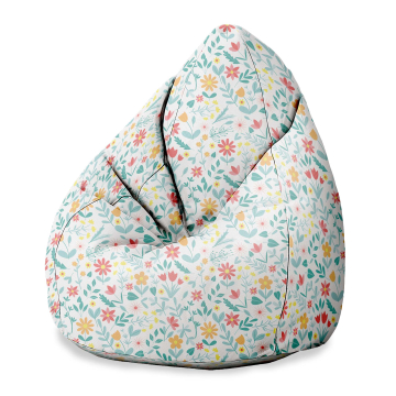 Sedací vak Pearshape Floral Adventure