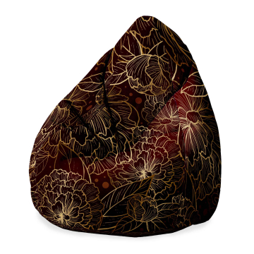Sedací vak Pearshape Deep Peonia