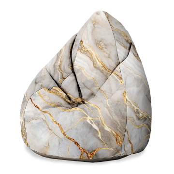 Sedací vak Pearshape Gold Fantasy