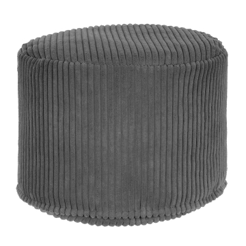 Sedací vak okruhlá podnožka Lincoln Granite Gray