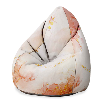 Sedací vak Pearshape Peach Smile
