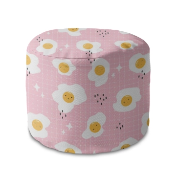 Sedací vak okruhlá podnožka Cute Egg