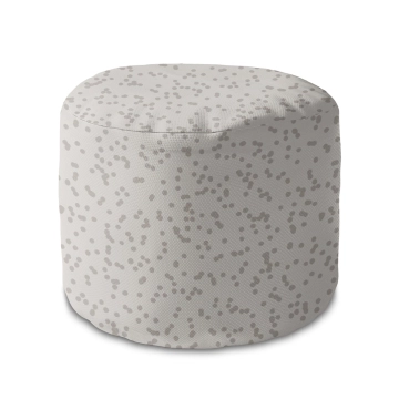 Sedací vak okruhlá podnožka Beige Dots