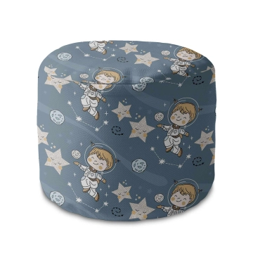 Sedací vak okruhlá podnožka Boy in Space