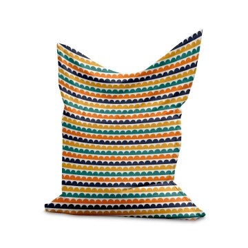 Sedací vak Pillow Abstract Half Dots
