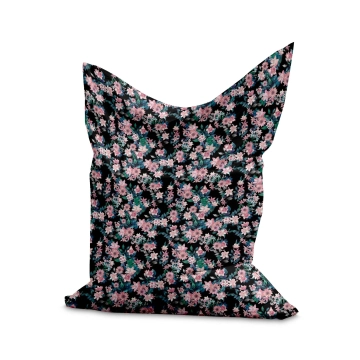 Sedací vak Pillow Dark Botanic Pink