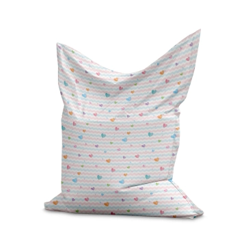 Sedací vak Pillow Pastel Hearts