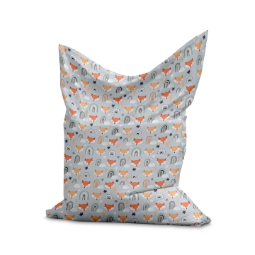 Sedací vak Pillow Foxes Pastel