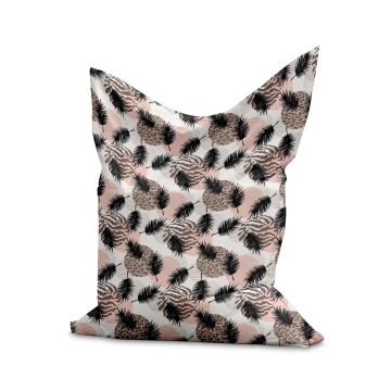 Sedací vak Pillow Animal and Tropical Geometric
