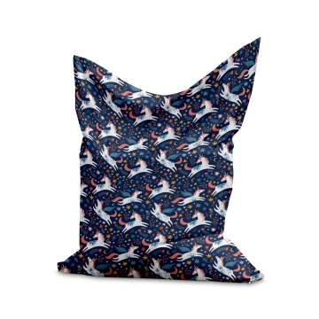 Sedací vak Pillow Fairy Unicorns