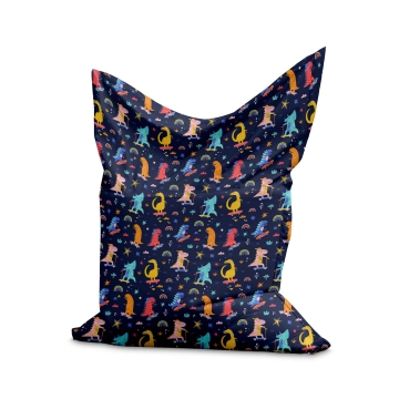Sedací vak Pillow Skater Dinosaurs