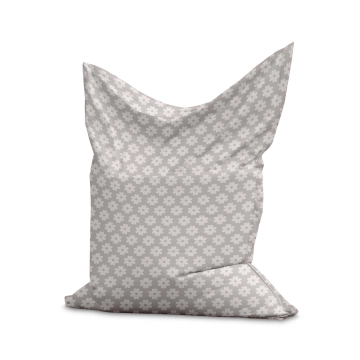 Sedací vak Pillow Daisies on Grey