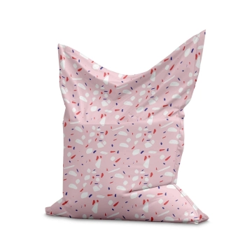 Sedací vak Pillow Pink Abstract