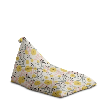 Sedací vak Triangle Yellow Daffodil